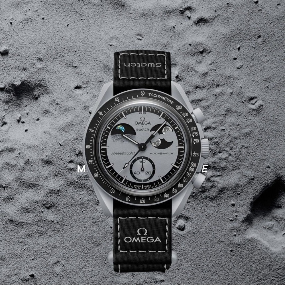 🖤Swatch x Omega Moonswatch Mission To Earthphase Watch